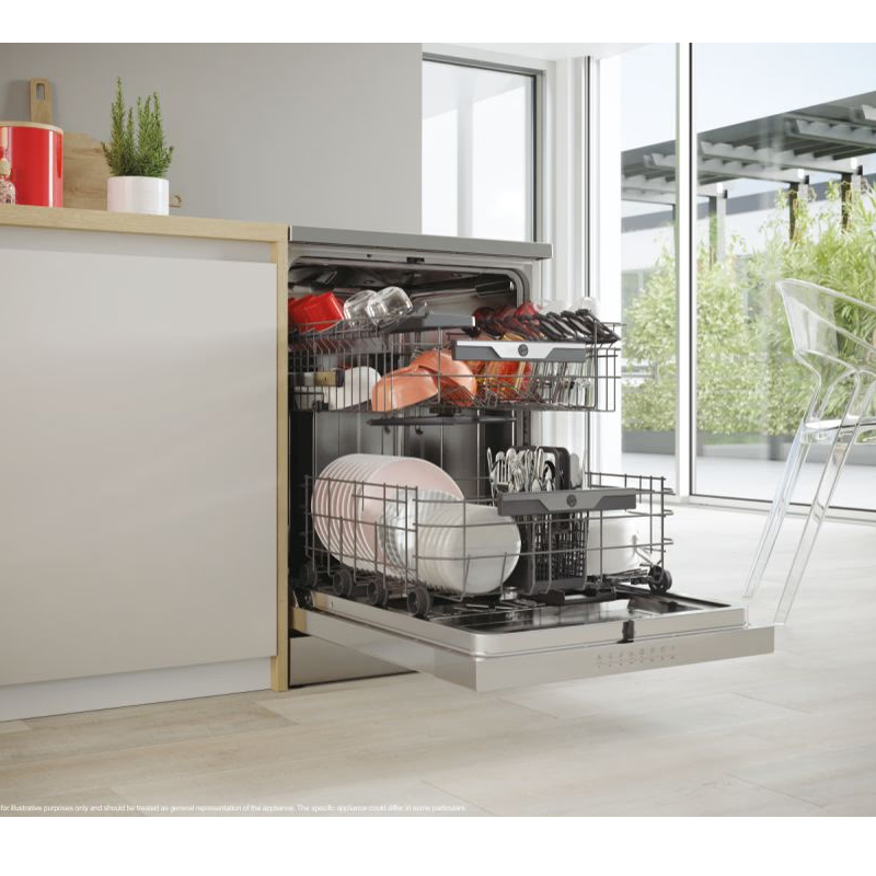 Lave vaisselle Inverter HOOVER 16 Couverts HF6C7F0X-17 - Inox - Image 5