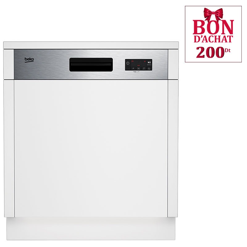 Beko BDSN153E3X lave-vaisselle Semi-intégré 13 couverts E, Photo boutique MyTek chez MyTek