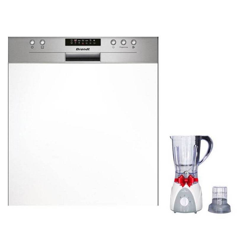 Brandt BDB424LX - Lave-vaisselle encastrable 14 couverts, 1930 W, 44 dB, Inox, Photo boutique MyTek chez MyTek