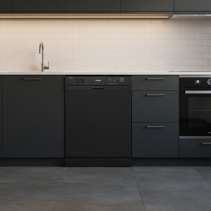 Lave Vaisselle SHARP QW-V615AS-BK2 15 Couverts - Noir - Image 2