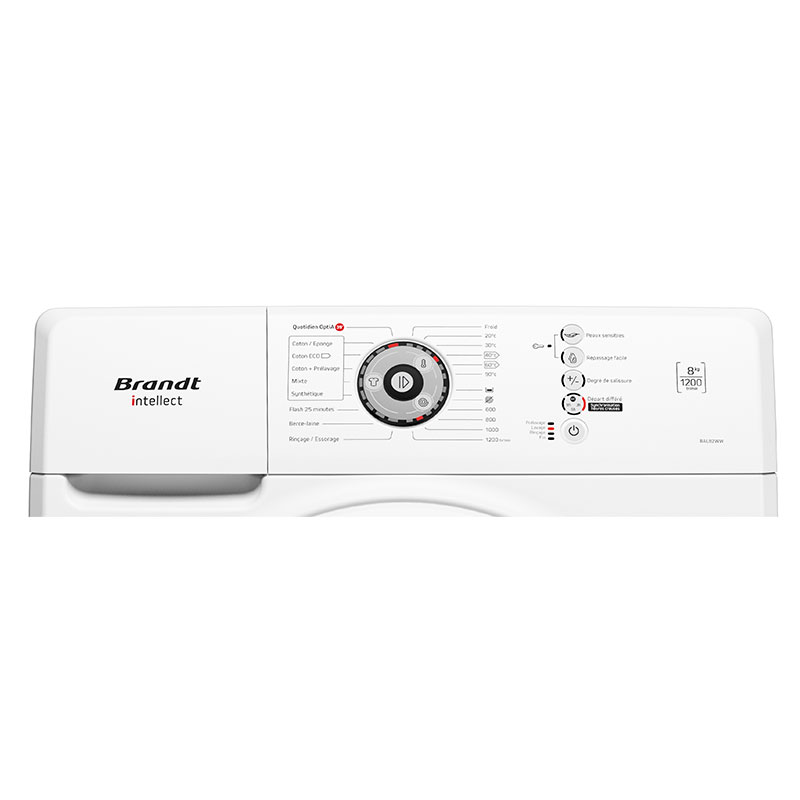 Lave Linge Frontal BRANDT BAL82WW 8 Kg - Blanc - Image 5