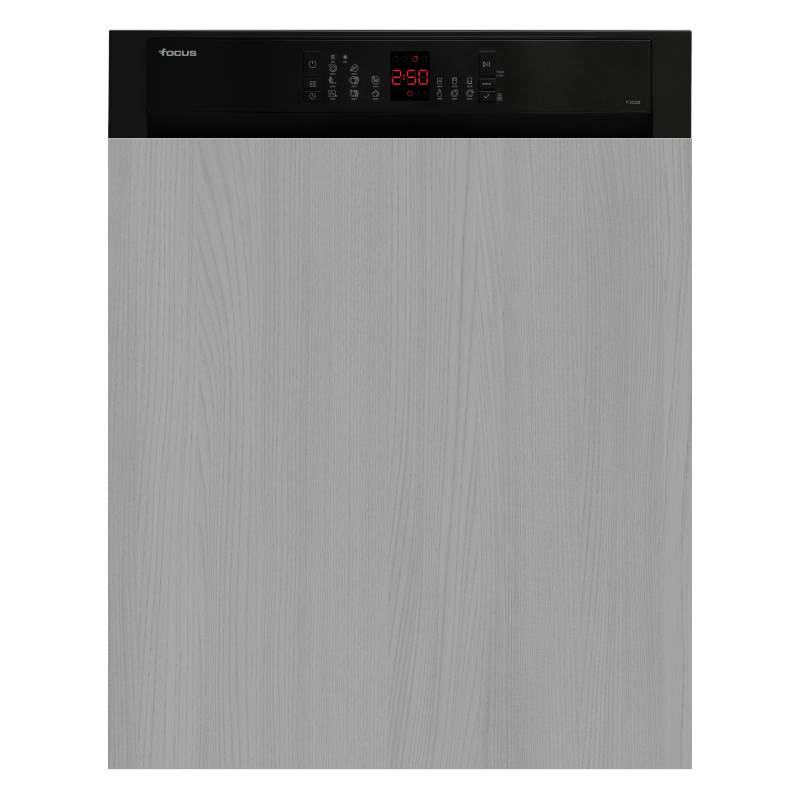 Focus F 502B - Lave-vaisselle semi-encastrable, 12 couverts, 8 programmes, noir, Photo boutique MyTek chez MyTek