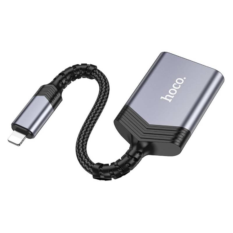 Lecteur de carte HOCO UA25 2 en 1 SD / TF - Gris - Image 2