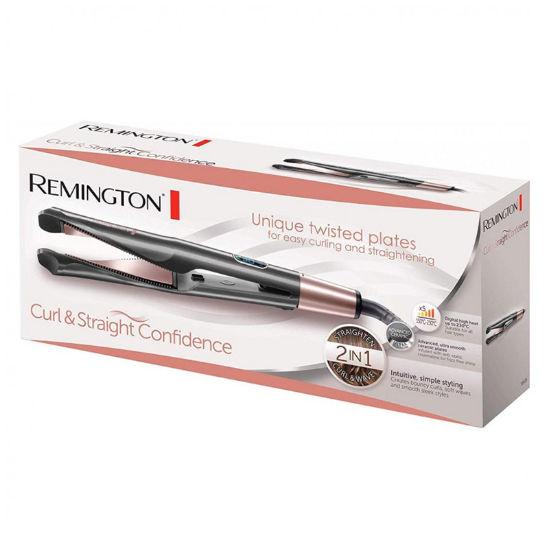 Lisseur Boucleur REMINGTON CURL & STRAIGHT CONFIDENCE - Noir - Image 2