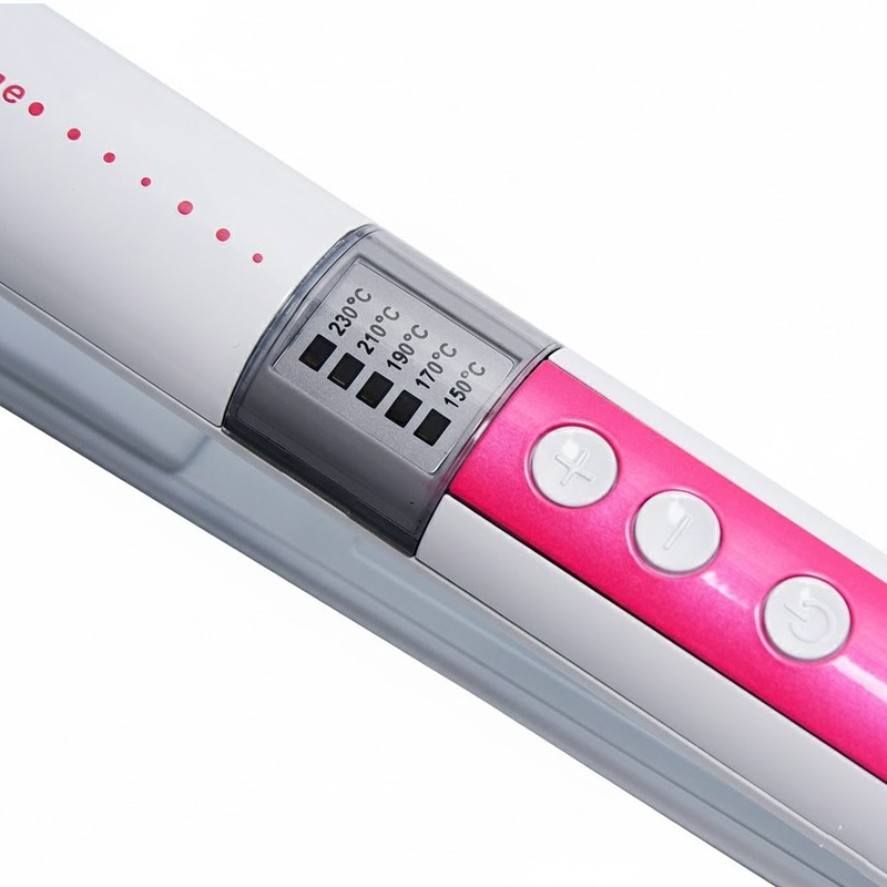 Lisseur Cheveux FLORENCE 3D HK450-1 100W - Rose - Image 2