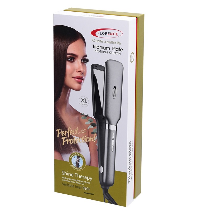 Lisseur Cheveux FLORENCE HK-397 50W - Gris - Image 5