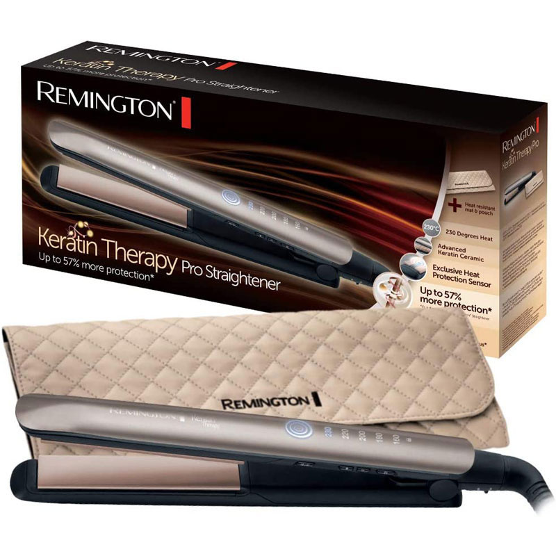 Lisseur Cheveux REMINGTON Keratin Therapy Pro S8590 - Bronze