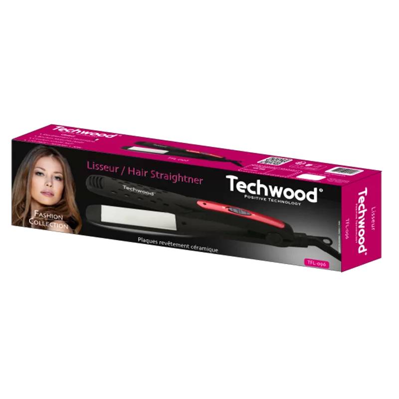 Lisseur Cheveux TECHWOOD TFL-096 35W - Noir - Image 2