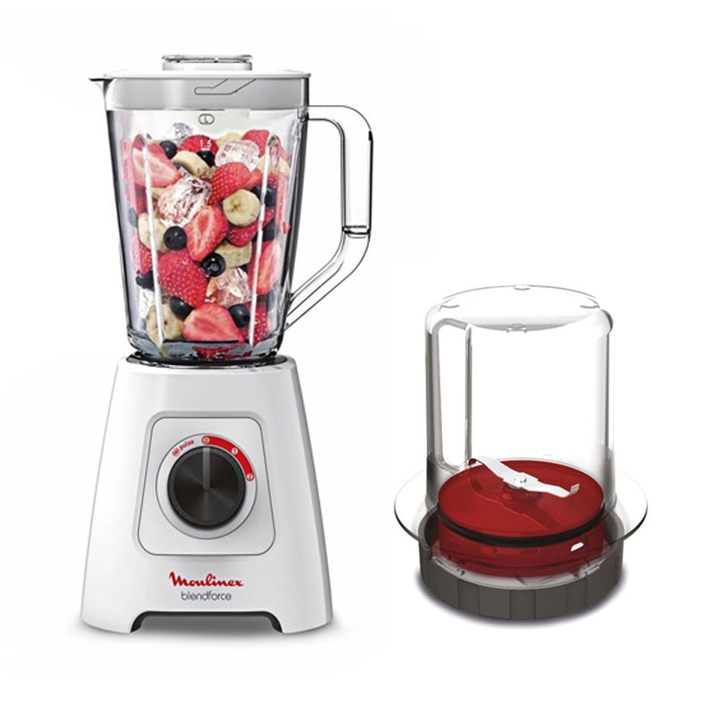 Blender MOULINEX LM422125 600 Watts + Moulin - Blanc - Image 2