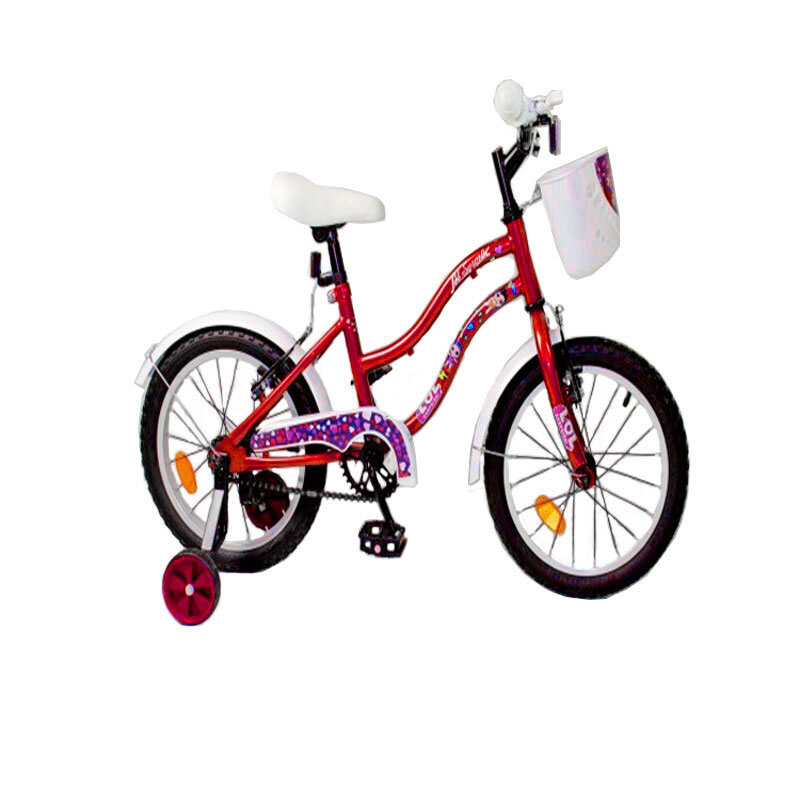  Bicyclette Enfant LOL SURPRISE Pour Fille 16'' Deux Roues Stabilisatrice - Noir&Rouge