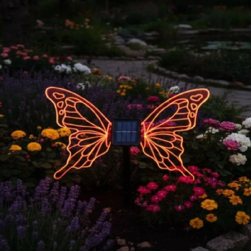 Lot de 2 Lampes Décoratives Papillon LED pour Extérieur - Image 2