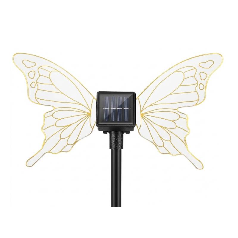 Lot de 2 Lampes Décoratives Papillon LED pour Extérieur