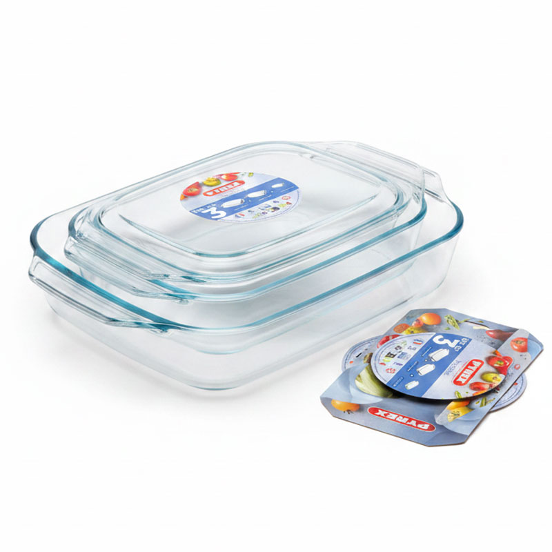Lot de 3 Plats De Cuisson PYREX Rectangulaire Irresistible