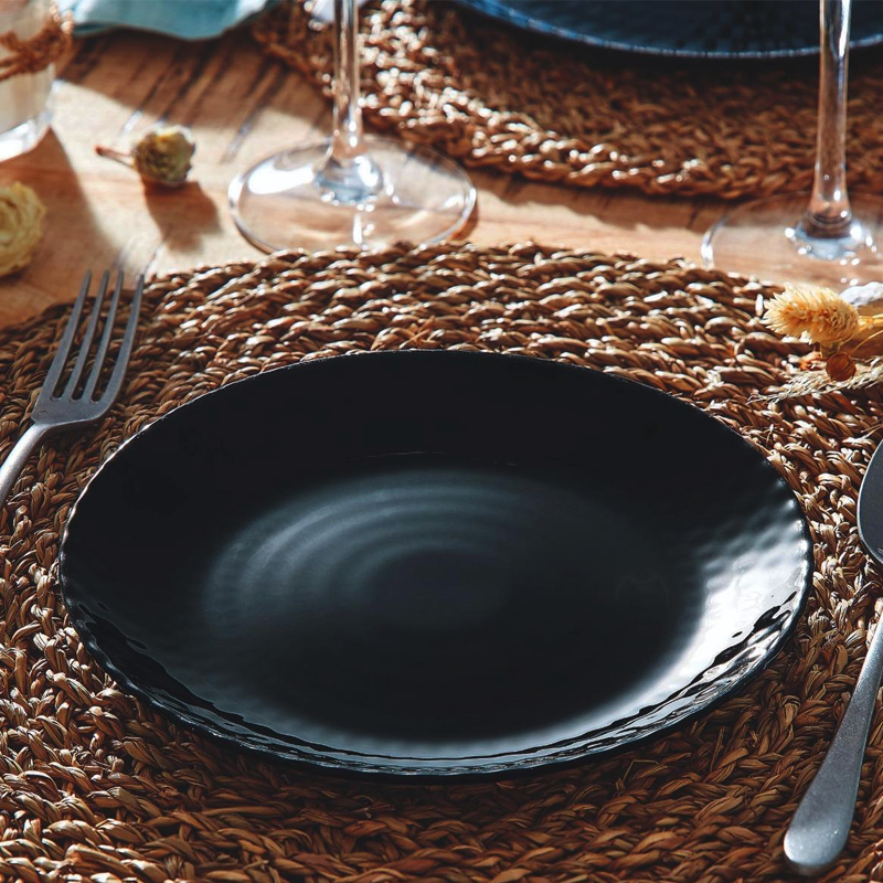 Lot De 6 Assiettes Dessert LUMINARC Pampille 19 cm - Noir - Image 4