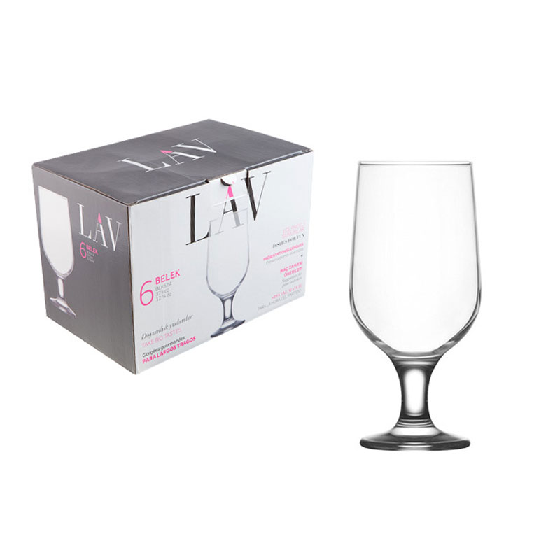 Lot De 6 Coupes LAV BLK574F - 37,5 cl en Verre - Transparent  - Image 3