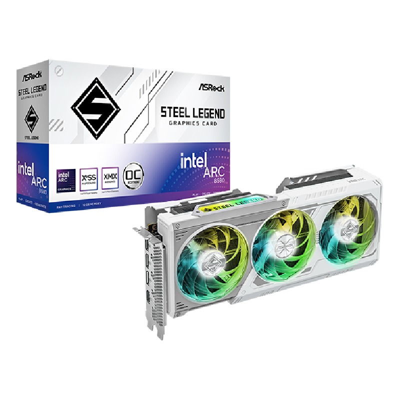 Carte Graphique ASROCK Intel Arc B580 Steel Legend 12Go OC