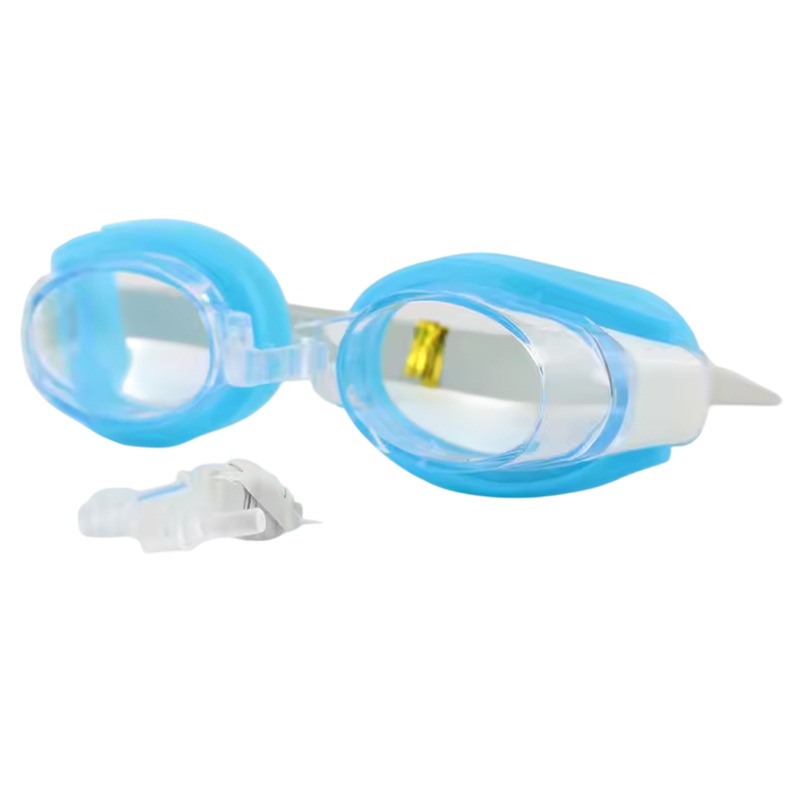 Lunettes de Natation Confortables - Bleu ciel 