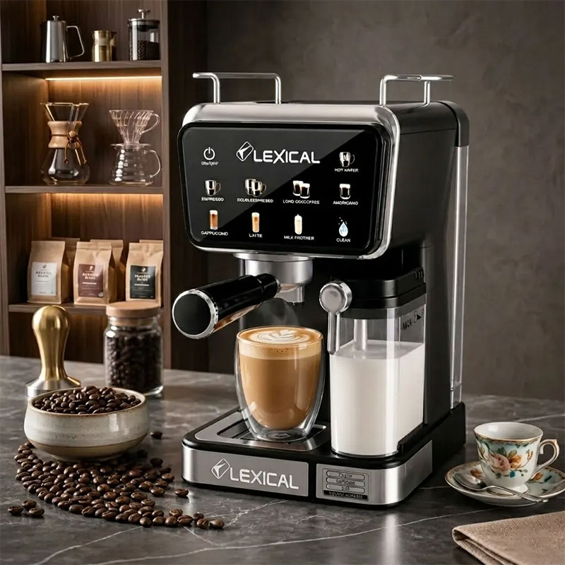 Machine à Café 9en1 LEXICAL LEM-0663 1350W 20bars - Image 2