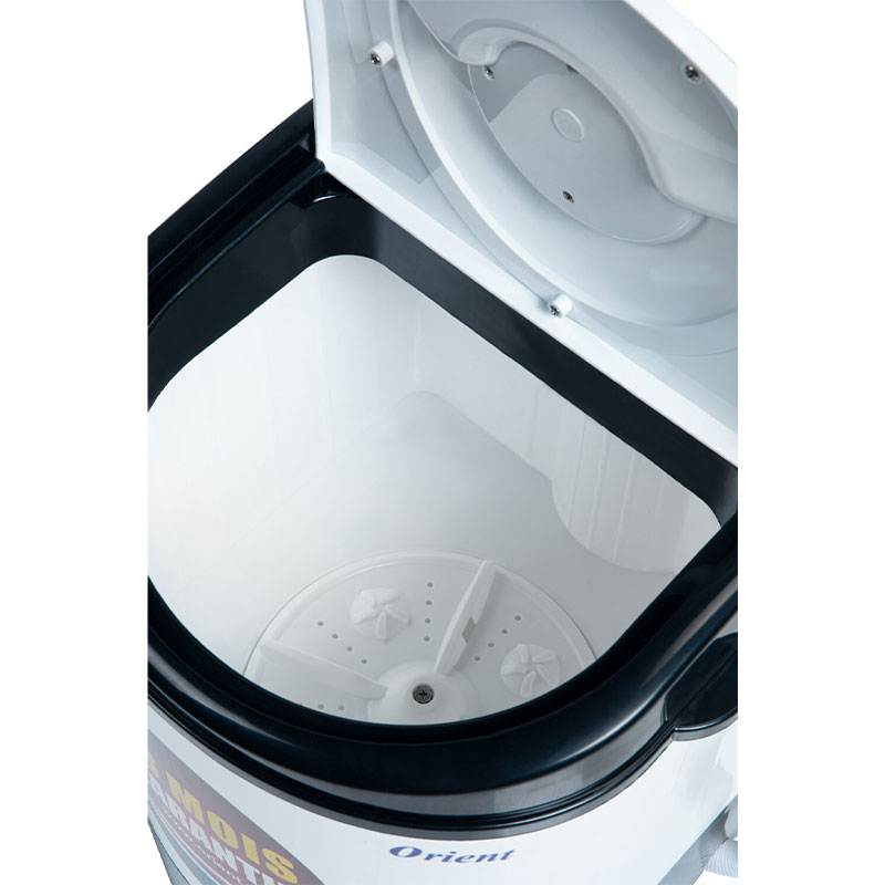 Lave Linge Semi-Automatique ORIENT 3.5 kg - Blanc&Rouge - Image 2