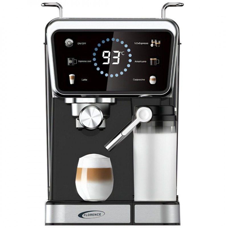 Machine à Café 5EN1 Expresso FLORENCE HK-429 1350W - Noir - Image 2