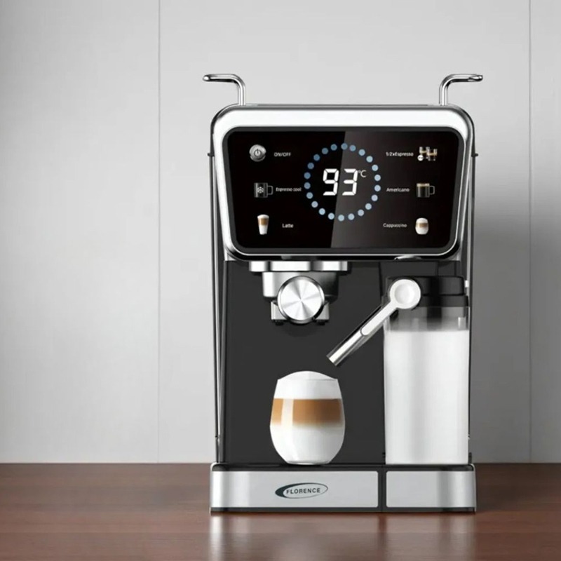 Machine à Café 5EN1 Expresso FLORENCE HK-429 1350W - Noir - Image 3