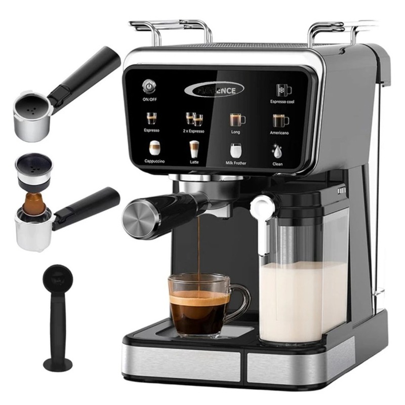 Machine à Café 9EN1 Expresso FLORENCE HK461 1350W - Noir - Image 2