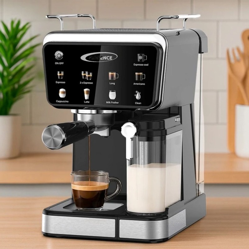 Machine à Café 9EN1 Expresso FLORENCE HK461 1350W - Noir - Image 6