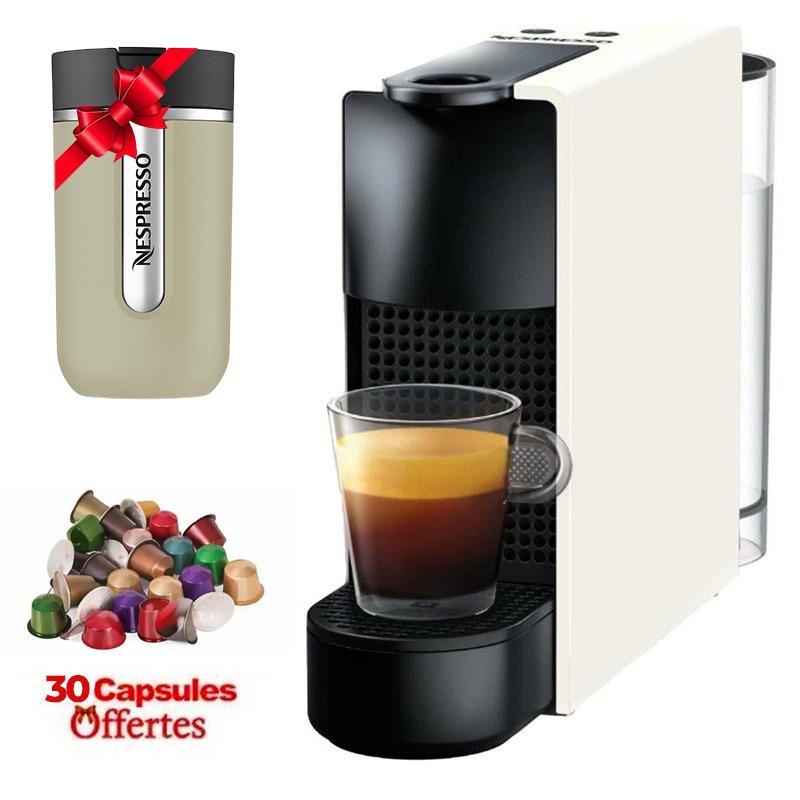 Machine à Café NESPRESSO Mini Essenza C30 N1 XE - Blanc