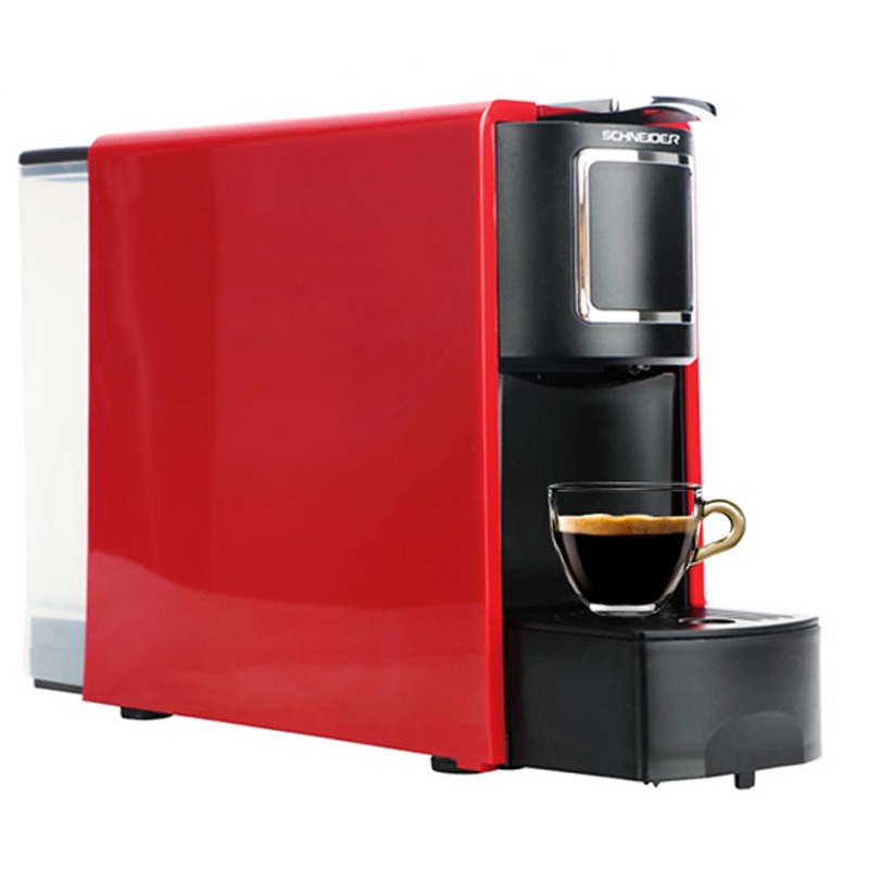 Machine à Café Nespresso SCHNEIDER 1140W - Noir&Rouge - Image 2