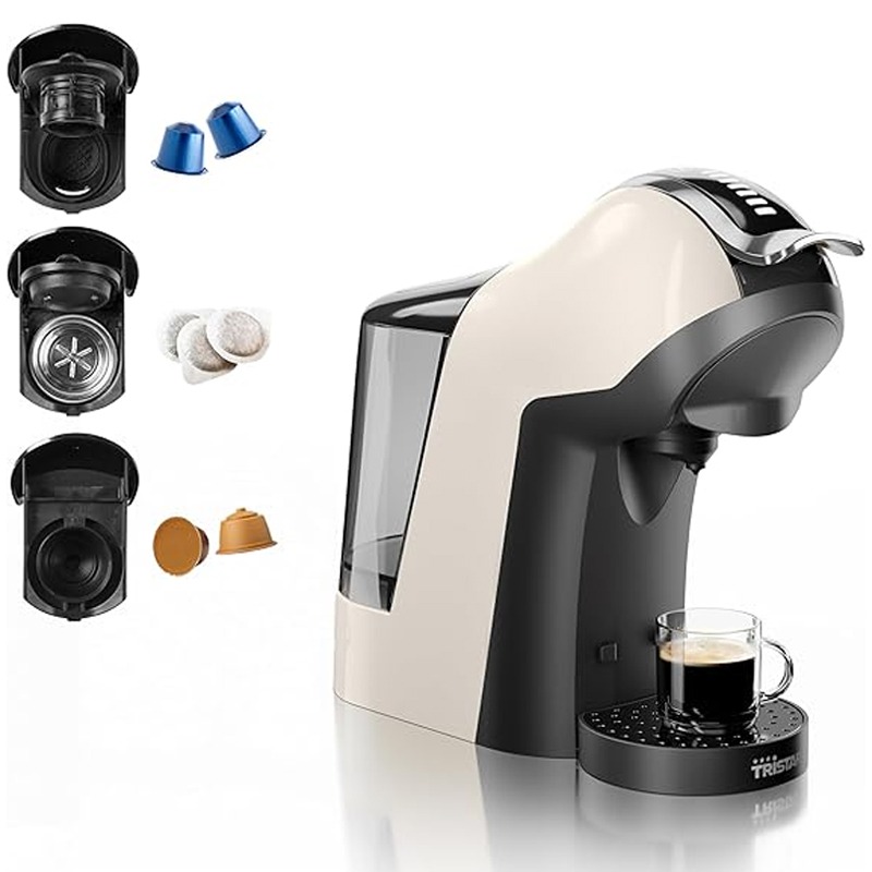 Machine à Café TRISTAR Multi-Capsules 1400W - Noir&Blanc - Image 2