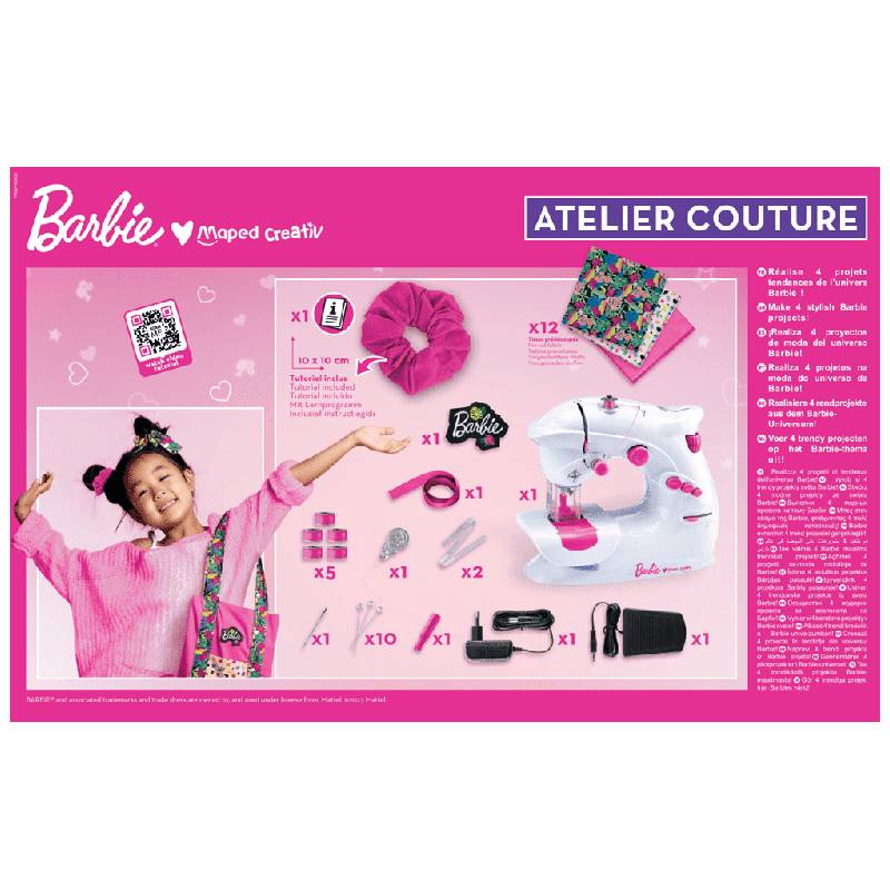 Machine à coudre MAPED 907405 Atelier Couture - Barbie - Image 8