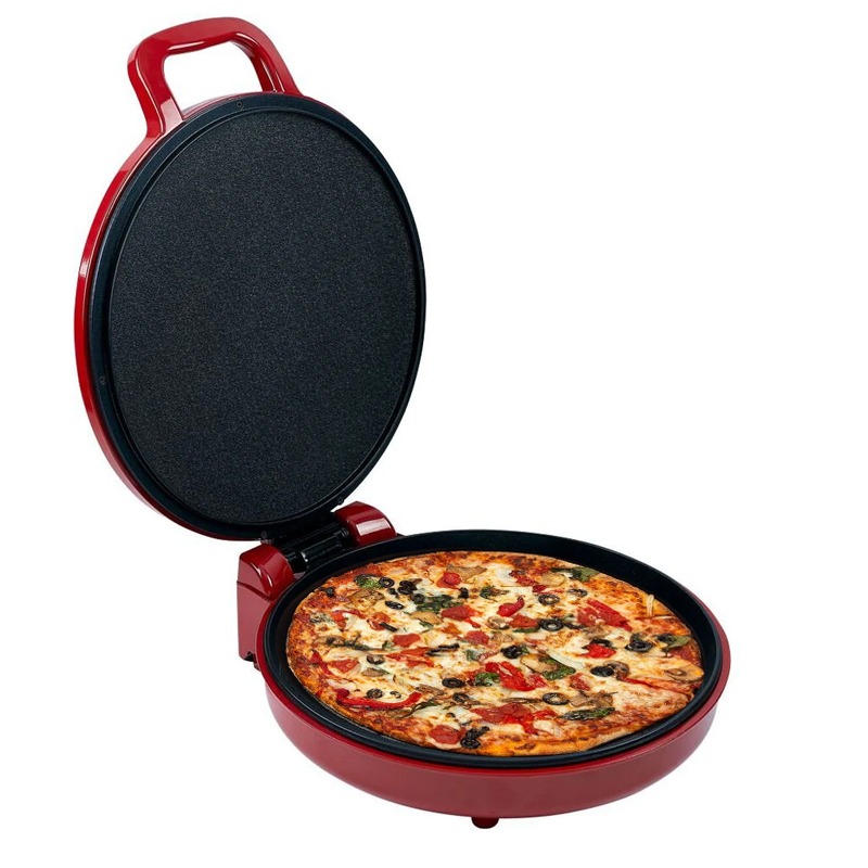 Machine à Pizza 2EN1 FLORENCE HK-418 1100W - Rouge - Image 3