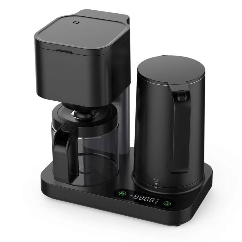 Machine à Café Et Bouilloire 2EN1 WKM 1600W - Noir - Image 2