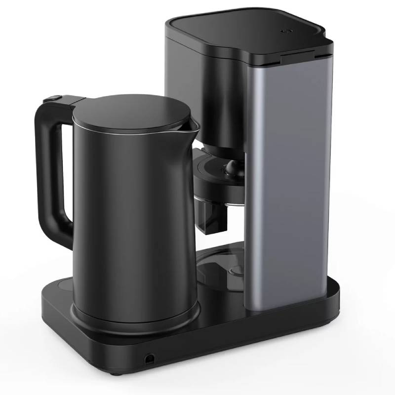 Machine à Café Et Bouilloire 2EN1 WKM 1600W - Noir - Image 3