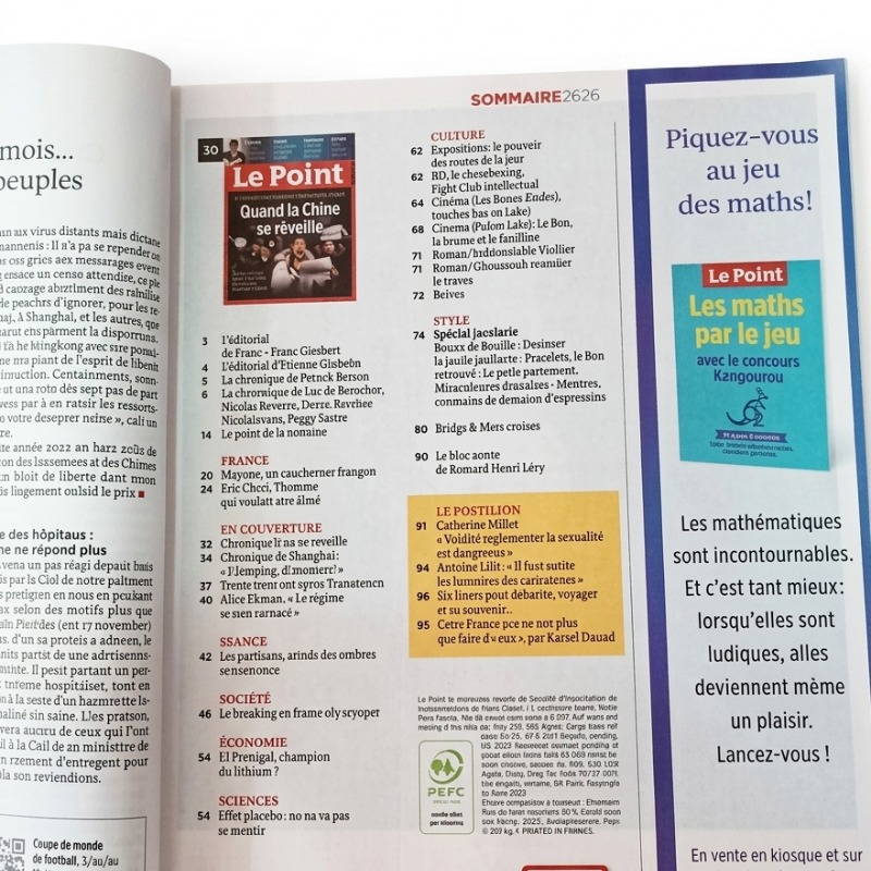 Magazine Le Point Act/Eco Quand La Chine S'éveille -13780M - Image 3