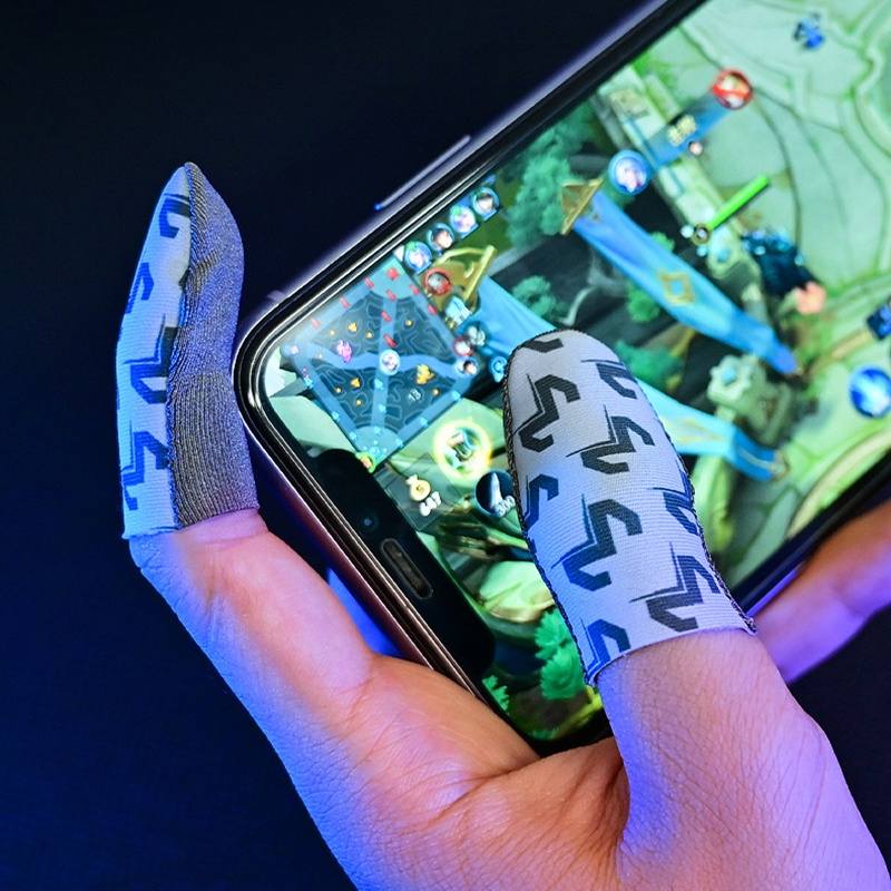 Manchon de Doigt Gaming pour jeux mobiles - Silver - Image 3