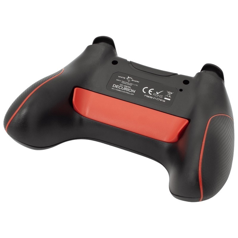Manette de Jeu 3en1 WHITE SHARK DECURION GP-2038 - Noir et Rouge - Image 4