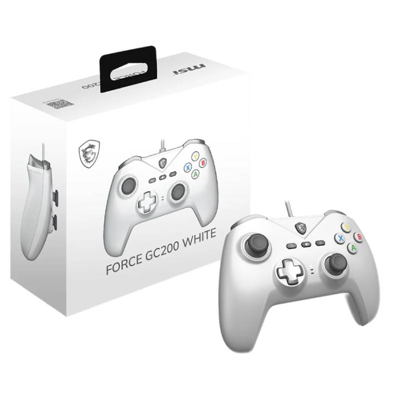 Manette de Jeu Filaire MSI FORCE GC200 - Blanc - Image 5
