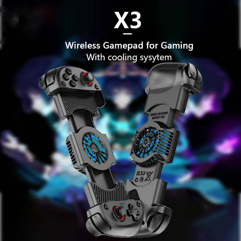Manette de Jeu X3 Extensible 2en1 avec Ventilateur Intégré - Image 2