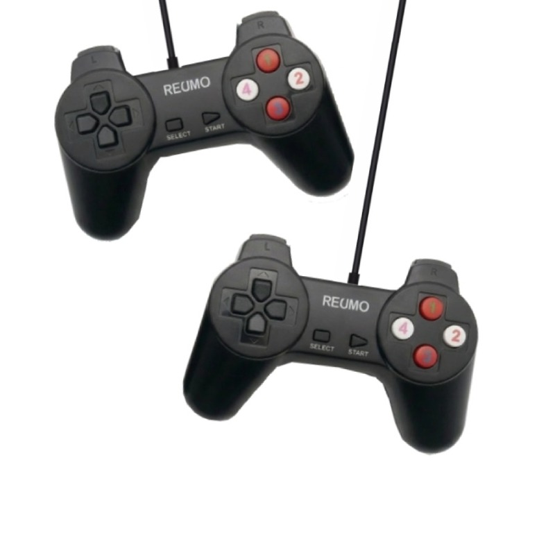 Manette de jeux Reumo double USB - Noir - Image 2