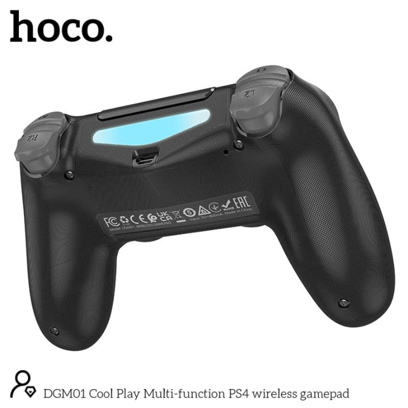 Manette De Jeux Sans Fil Pour PS4 Hoco - Noir - Image 2
