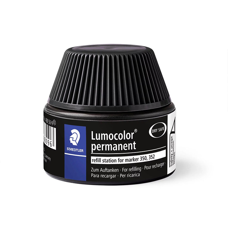 Recharge marqueurs STAEDTLER pour marqueurs permanent Lumocolor 350 et 352 - Noir