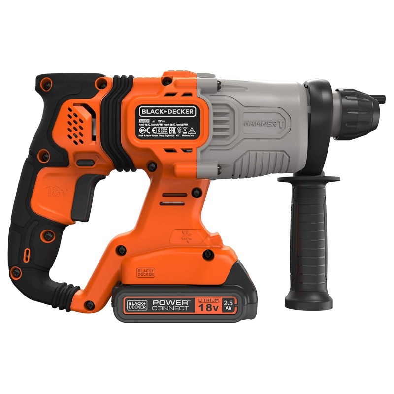 Marteau Perforateur BLACK&DECKER SDS+ 18V Sans Fil - BCD900E2K-QW - Image 3