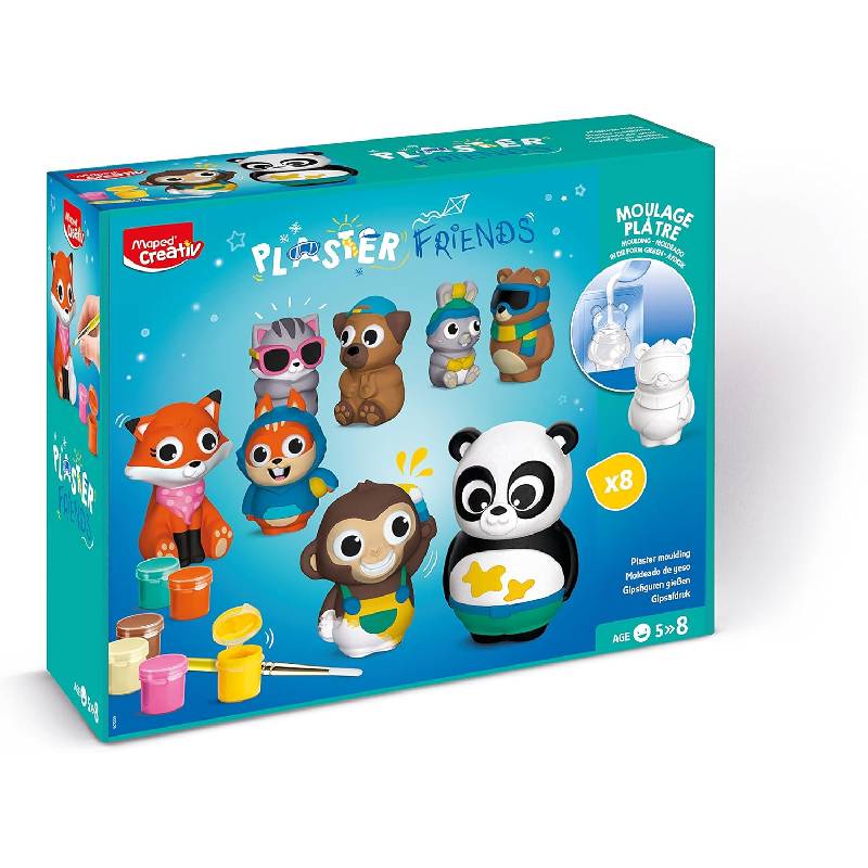 Maxi Coffret Plâtre MAPED Moulage Plaster Friends Animaux