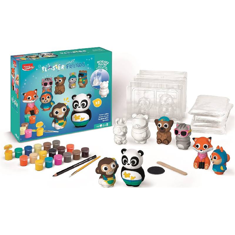 Maxi Coffret Plâtre MAPED Moulage Plaster Friends Animaux - Image 2