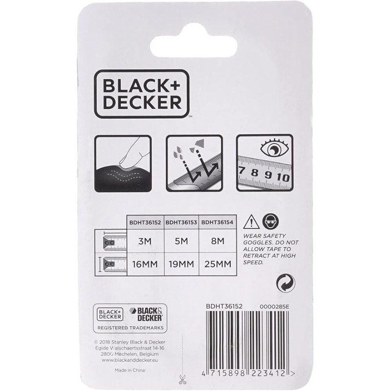 METRE A RUBAN BLACK + DECKER 3MX16MM - Image 2