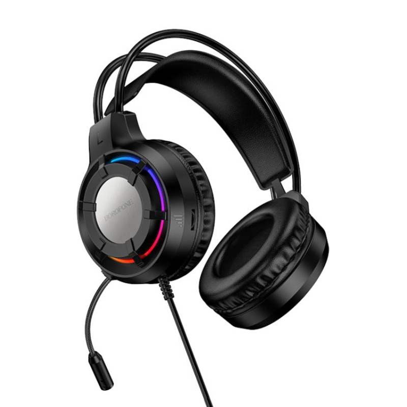 Micro Casque BOROFONE Gaming Filaire - NOIR - Image 4
