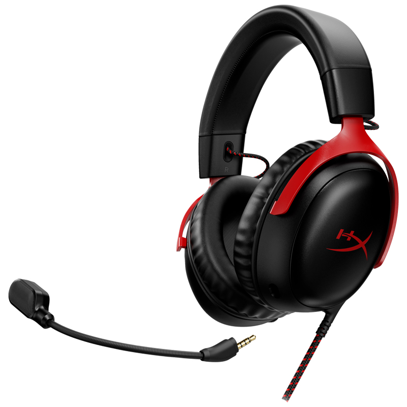 Micro Casque Filaire Gamer HyperX CLOUD III - Noir&Rouge - Image 2