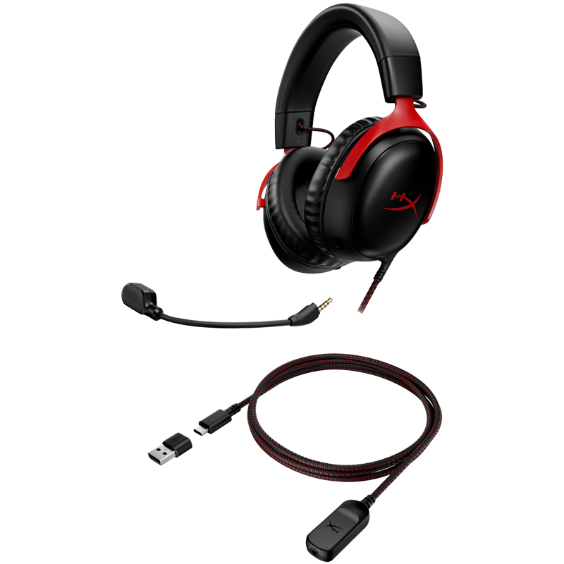 HyperX Cloud III - Casque de jeu (noir/rouge), Photo boutique MyTek chez MyTek
