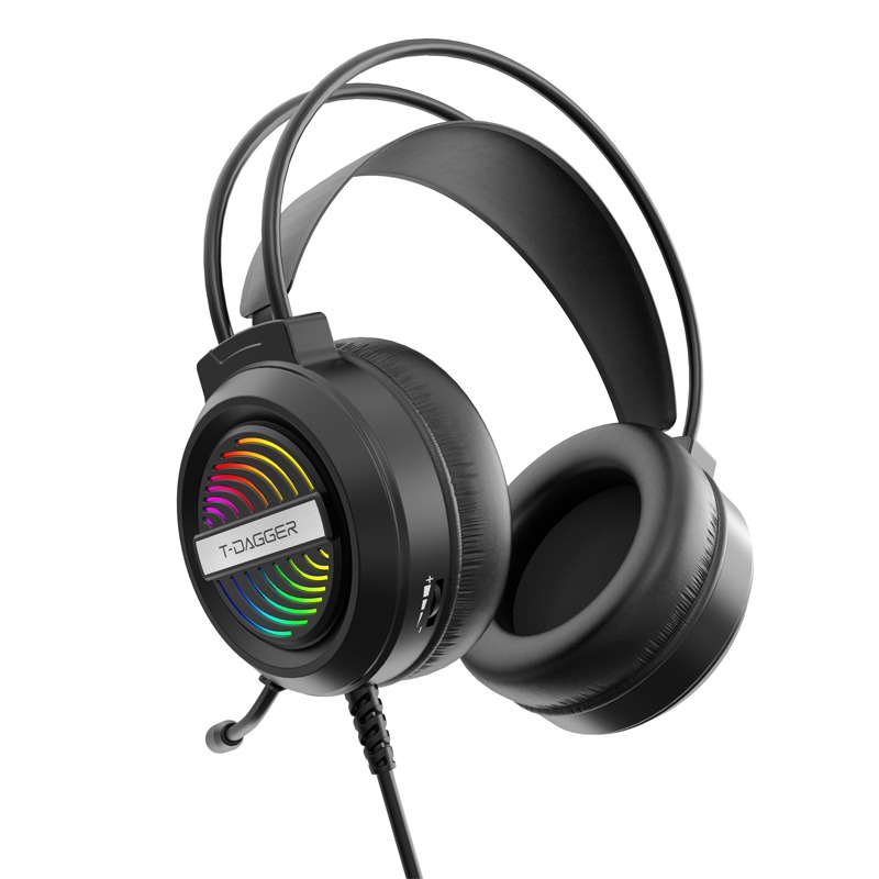 Micro Casque Filaire Gamer T-DAGGER REFORGE T-RGH218 RGB - Noir, Photo boutique MyTek chez MyTek